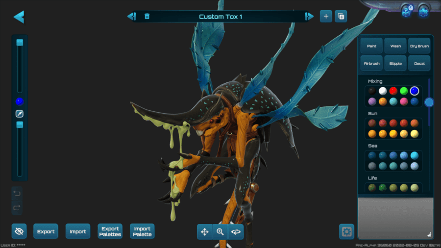 Moonbreaker Unit im ins Spiel eingebauten Paintingtool. 