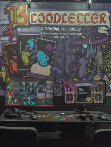 Der Bloodletter-Stand in der gamescom-Indiehalle.